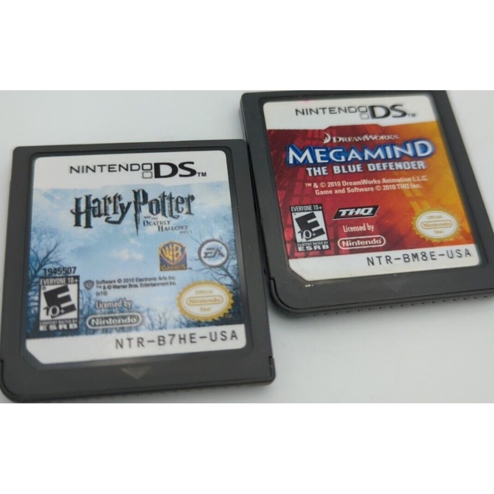 Harry Potter Deathly Hallows MEGAMIND Blue‎ Defender for Nintendo DS Lot of 2